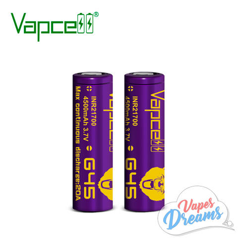 Vapcell G45 21700 4500mah 20A