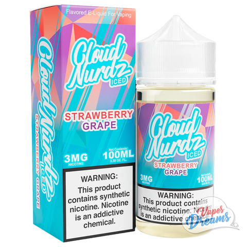 Cloud Nurdz Iced Strawberry Grape 100ml