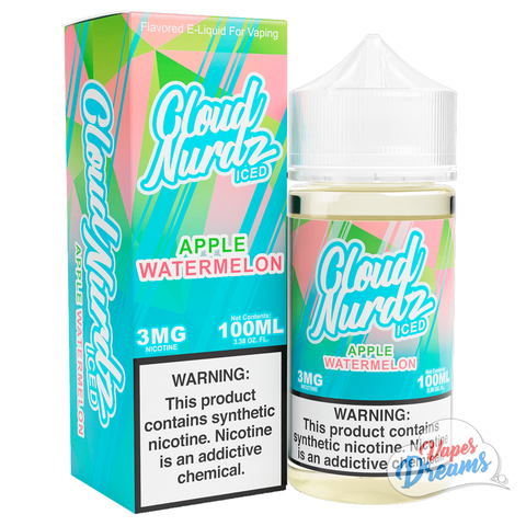 Cloud Nurdz Iced Watermelon Apple 100ml