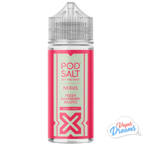 Pod Salt Nexus 100ml Shortfill - Fresh Raspberry Mojito