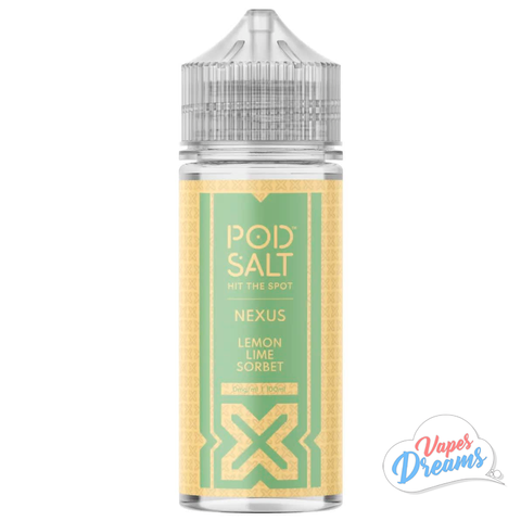 Pod Salt Nexus 100ml Shortfill - Lemon Lime Sorbet