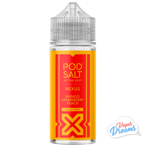 Pod Salt Nexus 100ml Shortfill - Mango Strawberry Peach