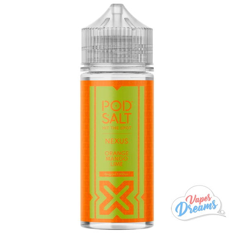 Pod Salt Nexus 100ml Shortfill - Orange Mango Lime