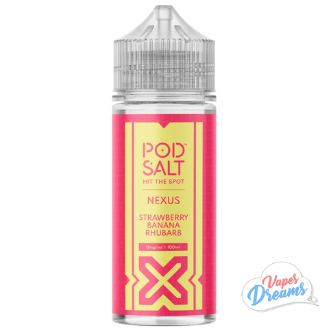 Pod Salt Nexus 100ml Shortfill - Strawberry Banana Rhubarb